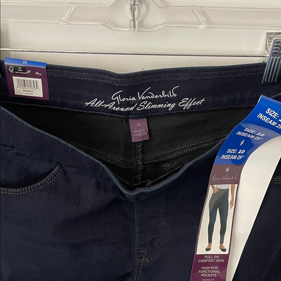 Gloria Vanderbilt Women's Pull-on Comfort Jean, High-Rise Pockets Beverly, 10 - Picture 7 of 12